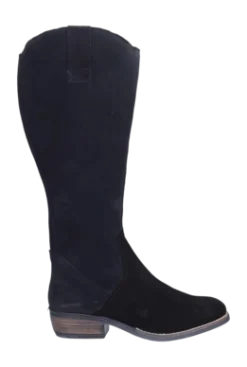 Damenstiefel JJ Footwear Ferryhill Schwarz Wadengröße XXXL