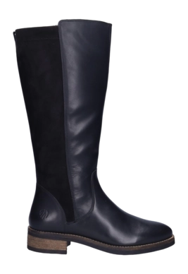 Damenstiefel JJ Footwear Annfield Schwarz Wadengröße XS