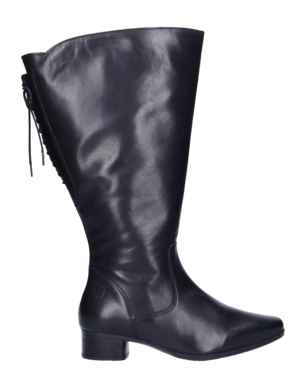 Damenstiefel JJ Footwear Cardiff Schwarz Wadengröße XL