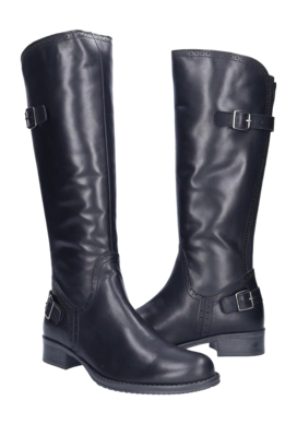 Damenstiefel JJ Footwear Napoli Schwarz Wadengröße L – Bild 6