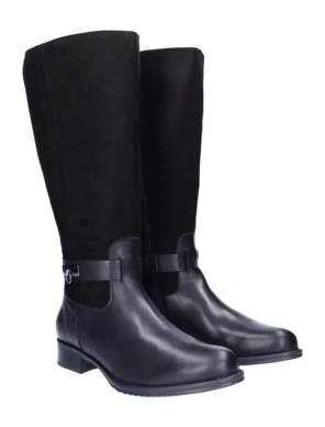 Damenstiefel JJ Footwear Cheddar Schwarz Wadengröße XXL – Bild 5