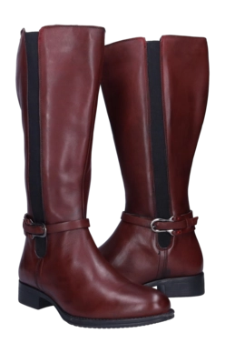 Stiefel JJ Footwear Coalville Bordo Leder XXXL Damen – Bild 3
