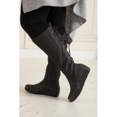 Damenstiefel JJ Footwear Akins Schwarz Wadengröße M/L – Bild 8