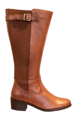 Stiefel JJ Footwear Mickleton Braun Wadengröße XXXL Damen